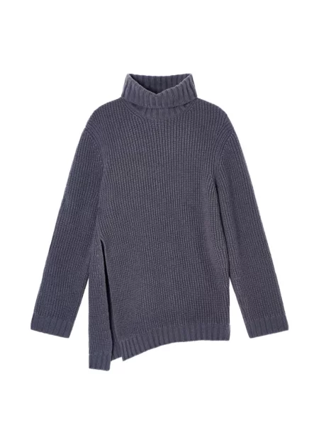 Pulover Giorgio Armani asimetric albastru