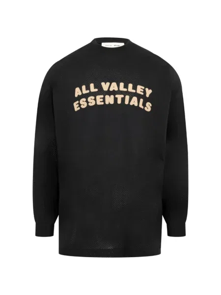Lung tricou sport Fear Of God Essentials plasă negru