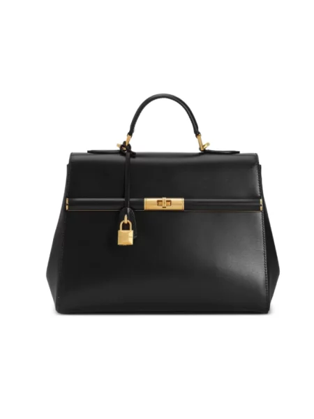 Lniana shopperka Dolce And Gabbana czarna