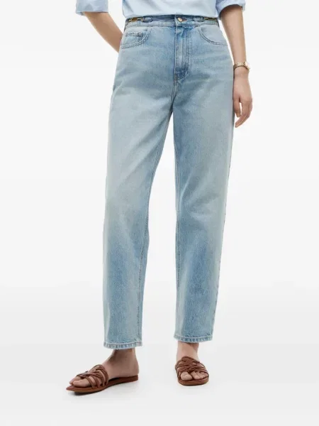 Blugi Tommy Hilfiger cu autograf albastru