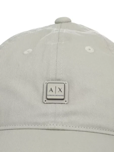 Șapcă Armani Exchange cu autograf gri
