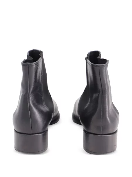 Cizme scurte Vince din piele negru