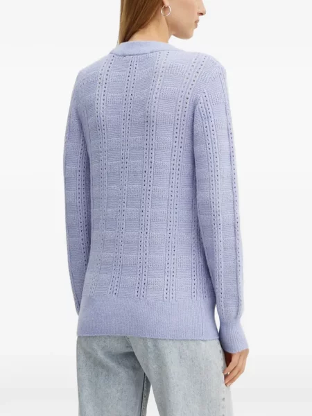 Lung tricou Silvian Heach ajurat violet