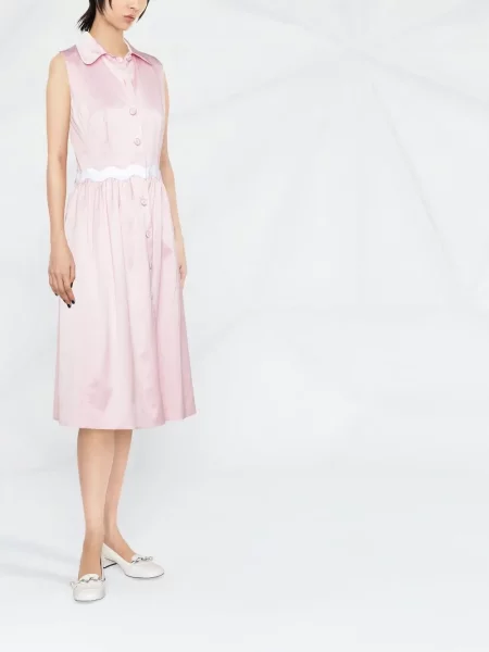 Rochie mini Moschino fără mâneci roz