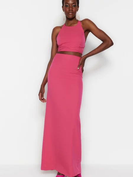 Rochie de seară Trendyol roz