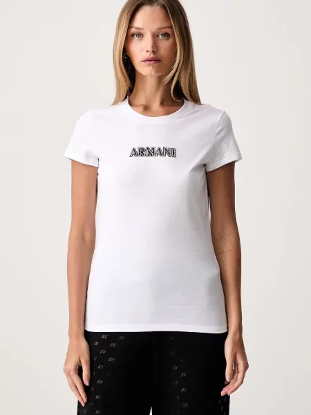 Armani Exchange tricou pentru femei din alb