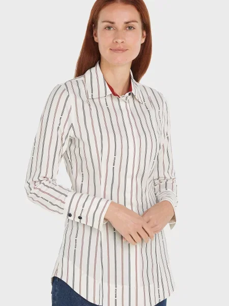 Смугаста сорочка Tommy Hilfiger біла
