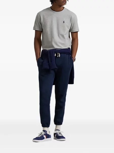 Șosete Polo Ralph Lauren de in cu dungi cu autograf negru