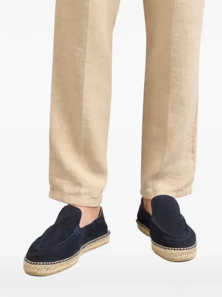 Espadrile Manebi din piele de căprioară albastru