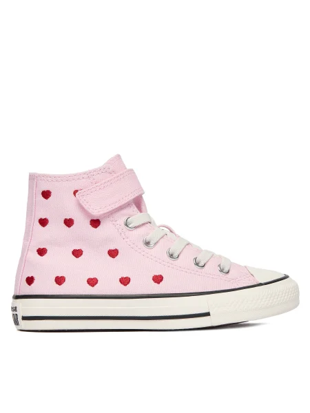 Tornacipő Converse Chuck Taylor All Star Hearts & Roses Easy-On Rózsaszín piros