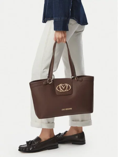 Love Moschino shopper torba za žene smeđa