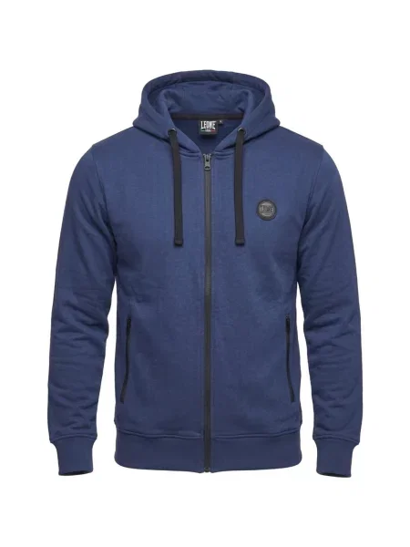 Mikina na zips Leone 1947 modrá