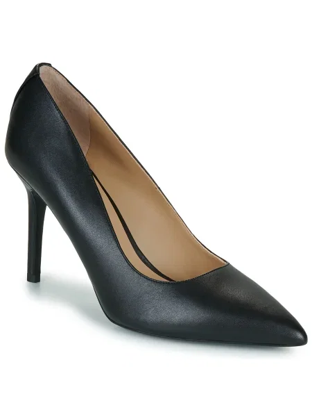 Pantofi cu toc Lauren Ralph Lauren cu vârf închis din piele negru