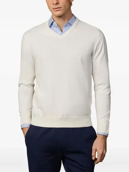 Pulover Hackett London cu decolteu în V cu autograf