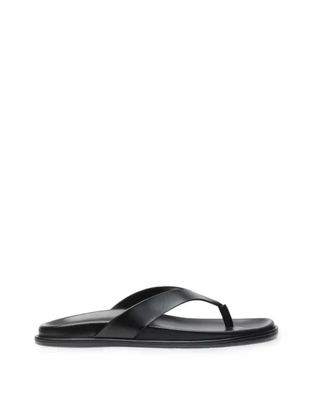 Japonki Stuart Weitzman skórzane czarne