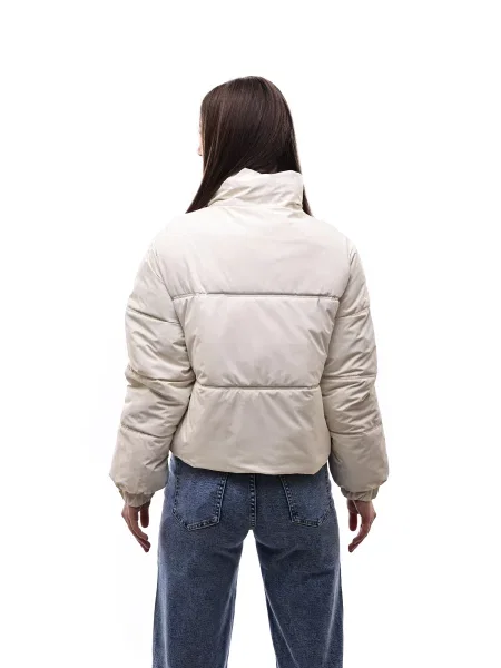 Демісезонна куртка STREAM молочний текстиль/поліестер