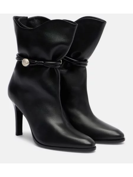Cizme scurte Isabel Marant din piele negru