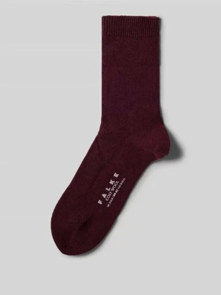 Skarpety z wysokiej jakości mieszanki wełny i kaszmiru model ‘COSY WOOL’ Falke bordowe