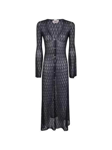 Cardigan Twinset tricotate evazat cu maneci evazate negru