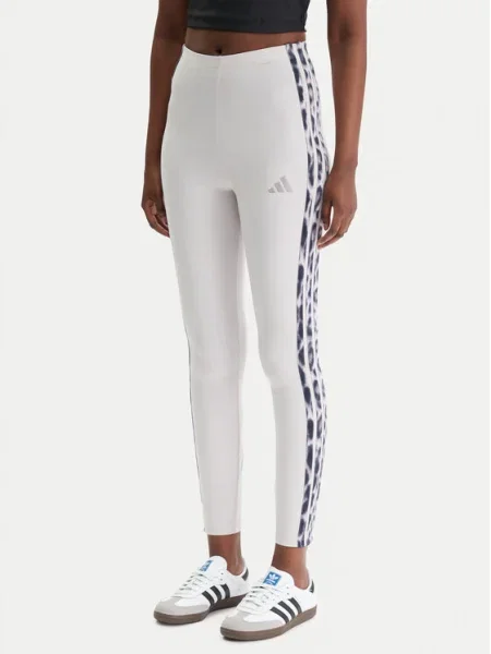 Панталон Adidas с принт с леопардов принт виолетово