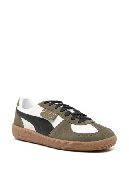 Iš natūralios odos sportbačiai Puma Suede žalia
