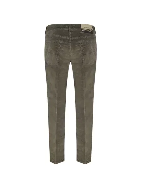 Pantaloni Jacob Cohën de catifea cord verde