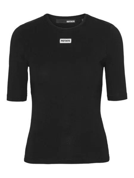 Tricou Rotate Birger Christensen scurt negru