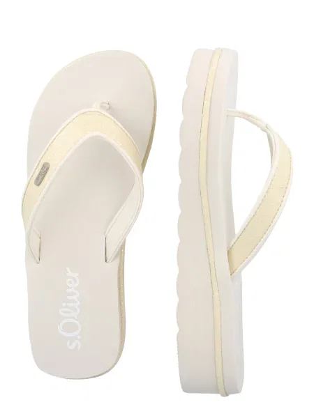 S.Oliver Flip-flops crem / deschis bej