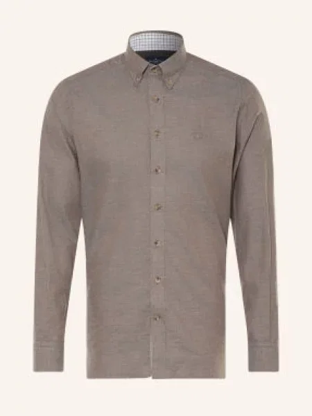 Hackett London Flanelová Košile Tailored Fit šedá