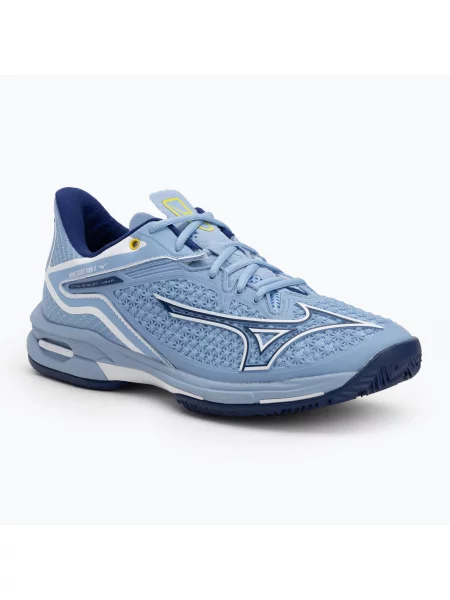 Încălțăminte de tenis pentru femei Mizuno Wave Exceed Tour 6 CC bel air blue/ bellwether blue/ white alb