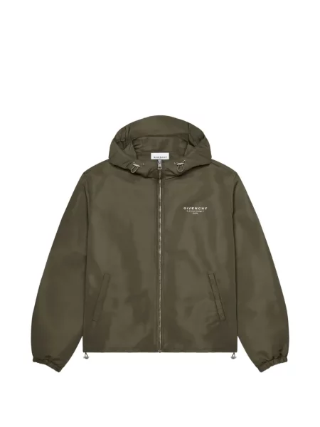 Geacă de vânt Givenchy cu broderie verde
