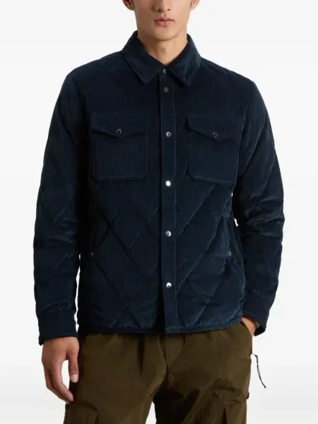Geacă Woolrich de catifea cord albastru