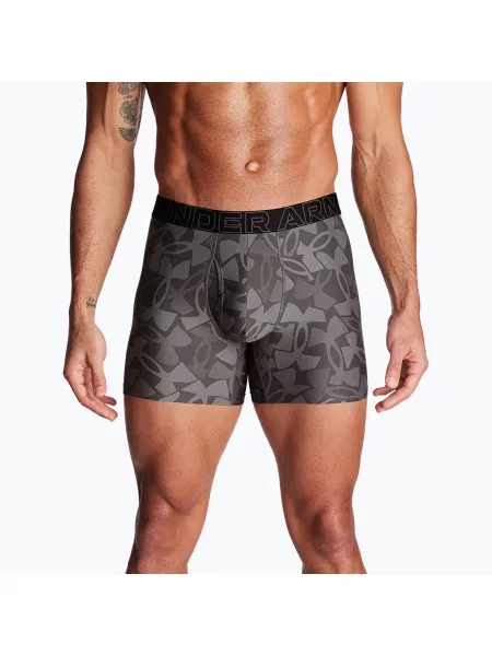 Férfi boxeralsó Under Armour Perf Tech Nov 3 pár steel. Méret: szürke