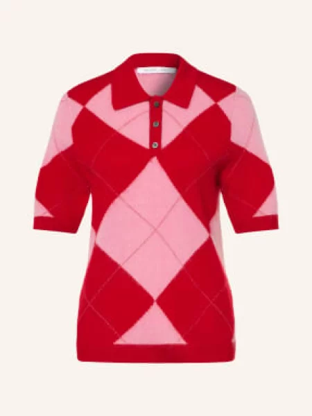 Sainte Mer Pletená Polokošile S Merino Vlnou / starorůžová / růžová červená