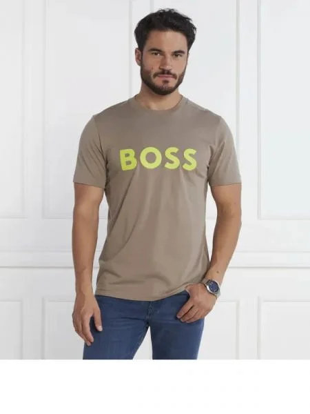 BOSS GREEN Póló Tee 1 zöld