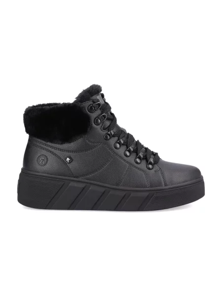 Buty do kostki Rieker skórzane czarne