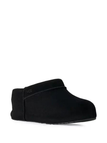 Papuci tip mules Ugg din piele de oaie negru
