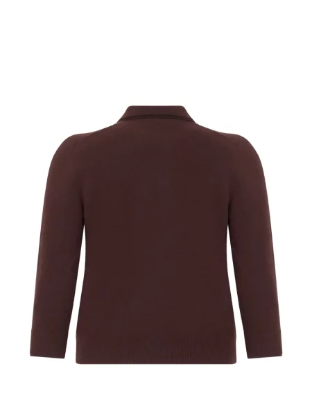 Gulerat lung tricou polo Vince maro
