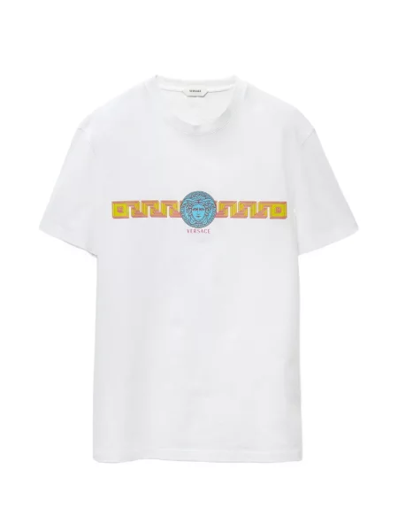 Tricou Versace din jerseu alb