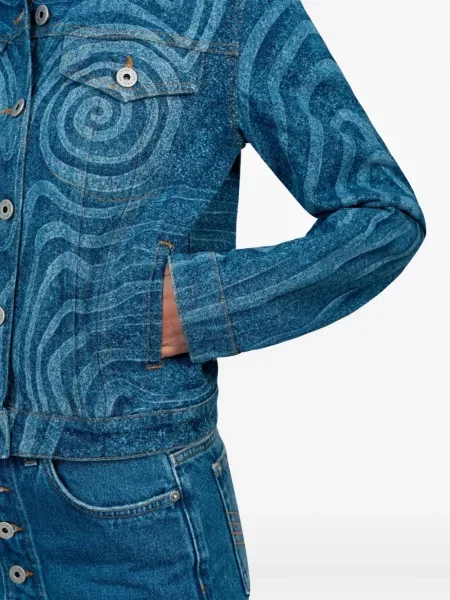 Geacă de blugi Jean Paul Gaultier albastru