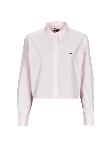 Tommy Jeans Blúzka pastelovo ružová