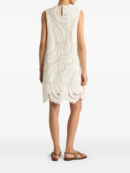 Rochie mini Etro în linie A alb