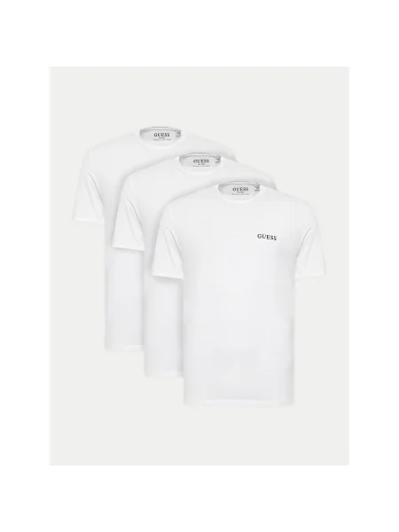 Guess 3 db póló Regular Fit fehér