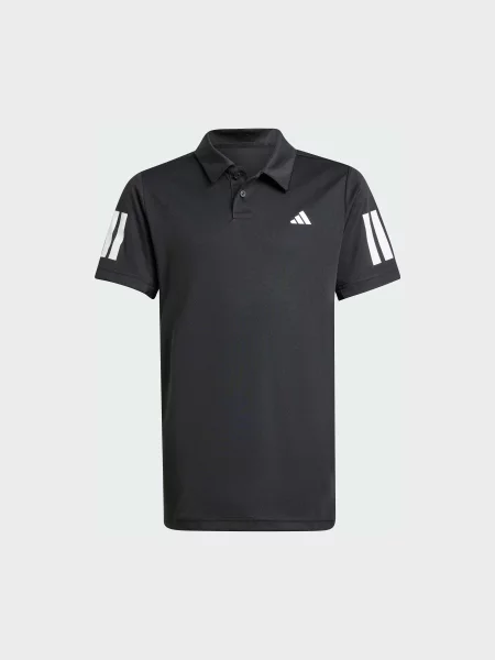 Детское поло Adidas черное