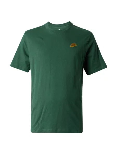Nike Sportswear Majica Club gorčica / temno zelena