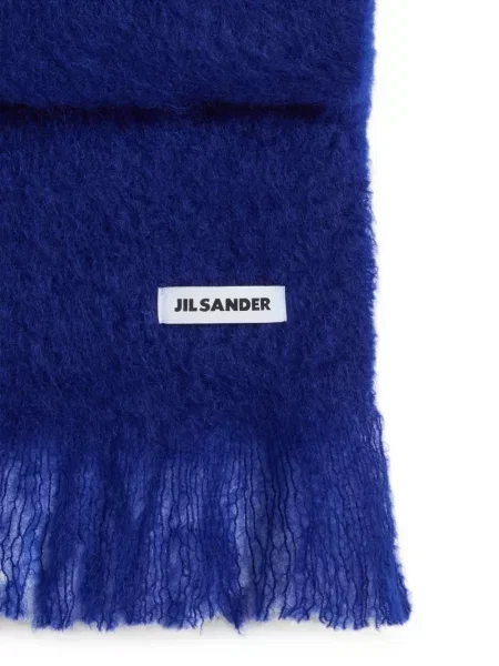 Fular Jil Sander de lână albastru