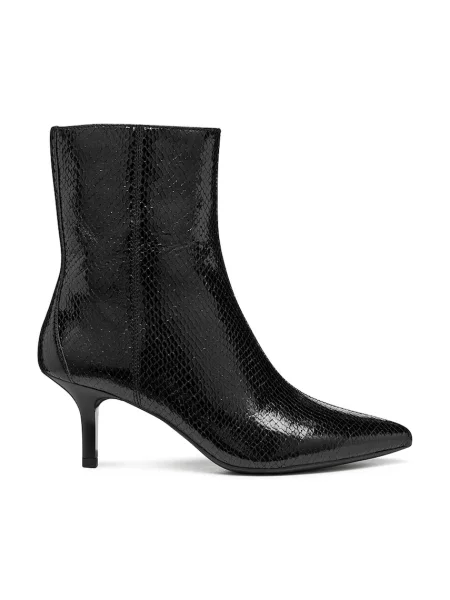Geox cizme de piele D KLEOPY B negru