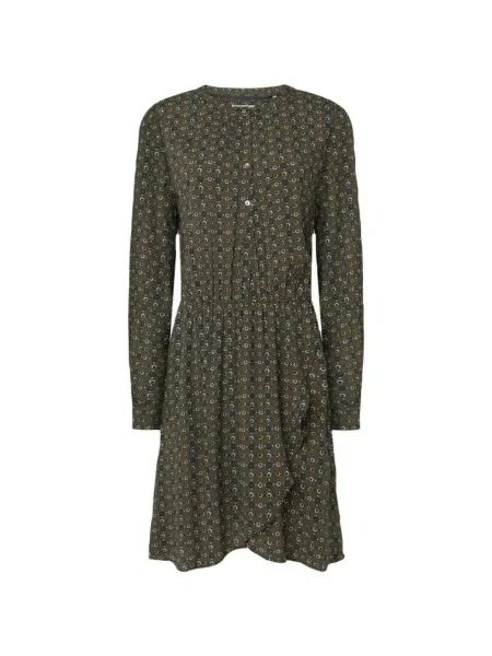 Rochie din denim Pepe Jeans verde