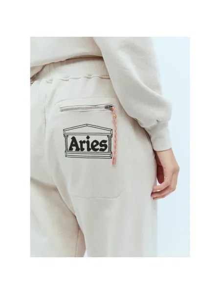 Spodnie Aries do biegania beżowe
