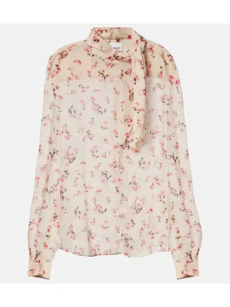 Bluză Marant Etoile cu model floral bej